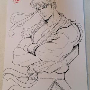 Game Art Ink Print No. Ryu-SF-01