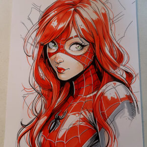 Comic Art Color Print No. Mary Jane Watson Spiderman R-1