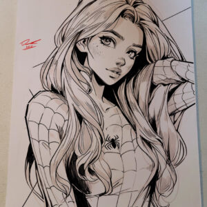 Comic Art Color Print No. Mary Jane Watson Spiderman R-2