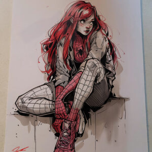Comic Art Color Print No. Mary Jane Watson Spiderman R-3